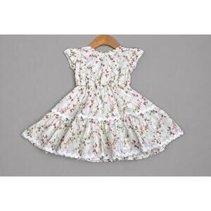 Tessa James Liberty Roses Pink/White Floral Wray Dress Girls 2 Yrs